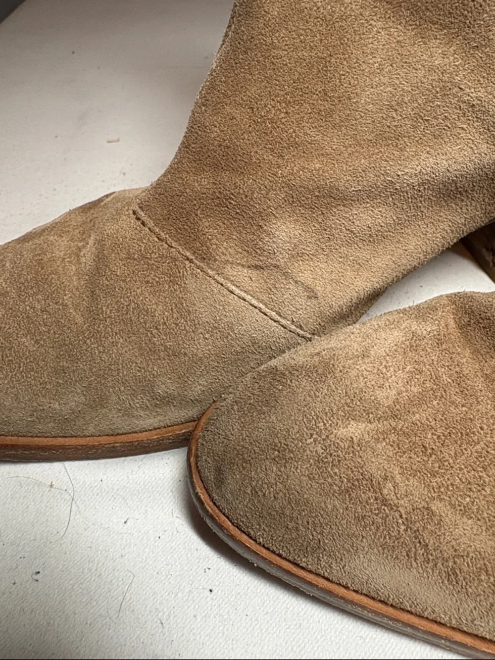 rag & bone Tan Suede Chelsea Ankle Boots Size 39